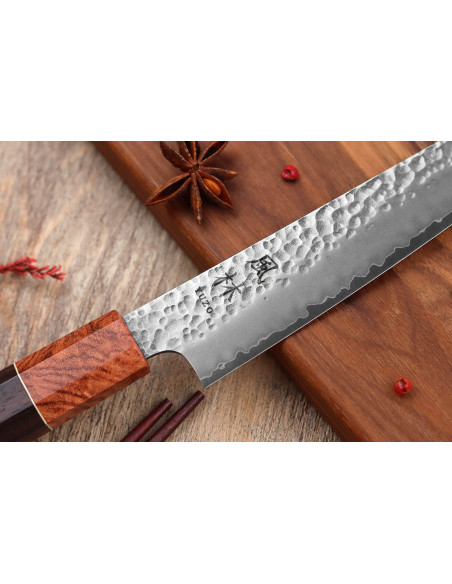 Yuzo Tsuchime VG10 Palissandro 15 cm coltello universale giapponese fatto a mano