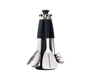 Carosello di 6 Utensili in acciaio Joseph Joseph Elevate Steel con supporto rotante