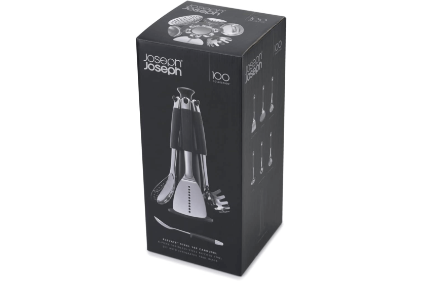 Joseph Joseph Elevate Steel Utensilien aus Edelstahl mit drehbarem Ständer