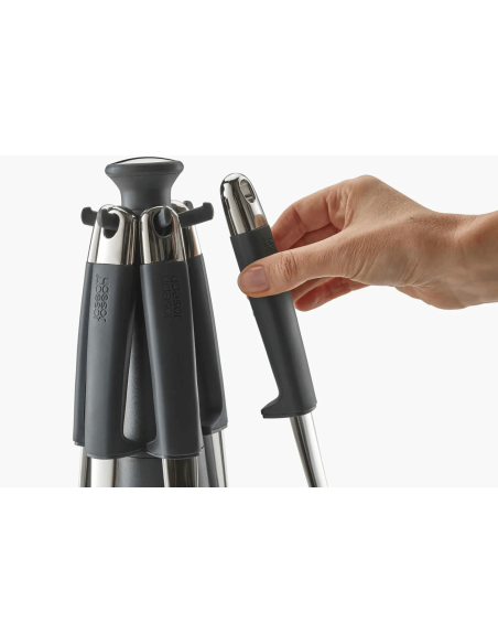 Carrusel de 6 Utensilios Joseph Joseph Elevate Steel de acero inoxidable con soporte giratorio