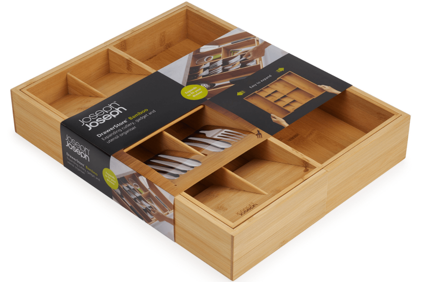 Joseph Joseph DrawerStore Bamboo extendable bamboo kitchen organizer