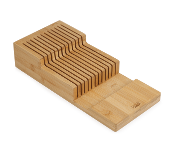Joseph Joseph Bamboo DrawerStore Cuchillero grande para cajón de 2 niveles en bambú