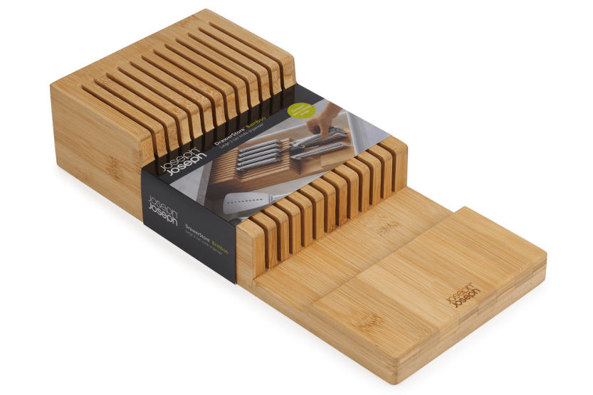 Joseph Joseph Bamboo DrawerStore groot messenrek voor 2-lade in bamboe