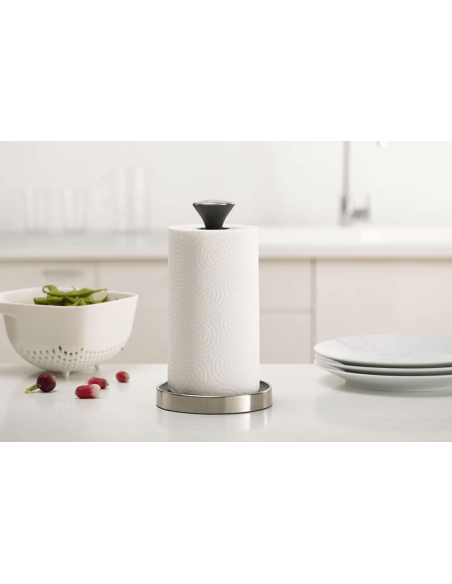 Joseph Joseph Push&Tear grå tørkepapirrullholder