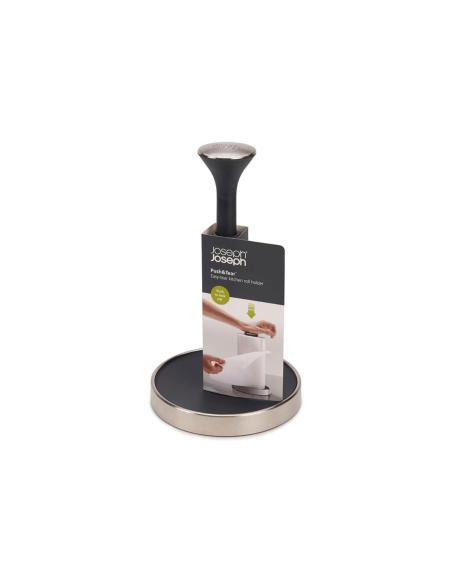 Joseph Joseph Push&Tear grey paper towel roll holder