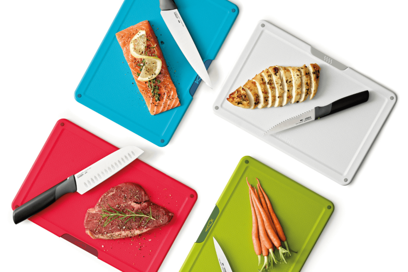 Set of 4 knives and 4 cutting boards Joseph Joseph Folio Icon Plus