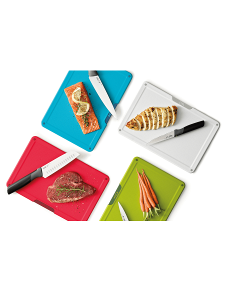 Set of 4 knives and 4 cutting boards Joseph Joseph Folio Icon Plus