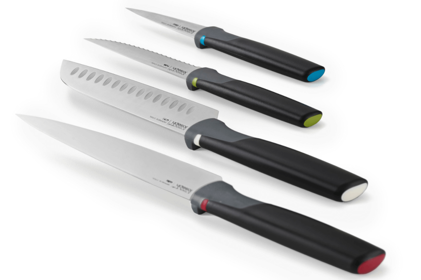 Sett med 4 kniver og 4 skjærebrett Joseph Joseph Folio Icon Plus