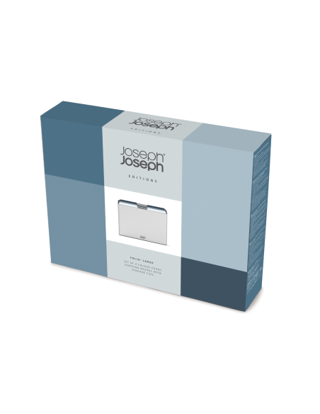 Set med 4 stora skärbrädor Joseph Joseph Folio Editions bleues + fodral