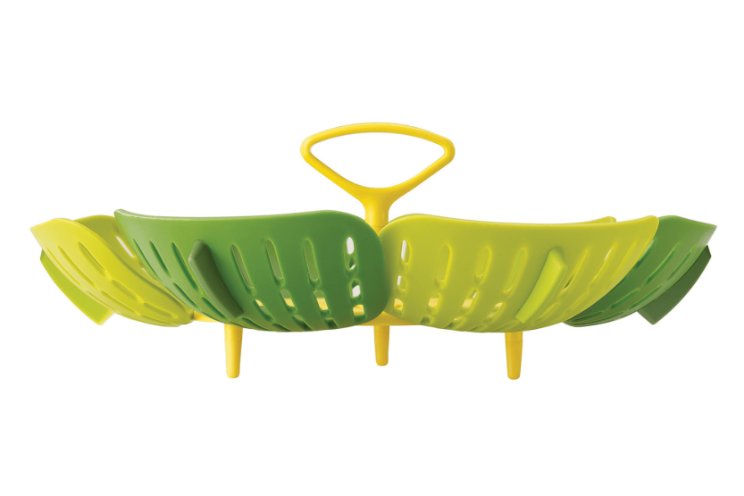 Joseph Joseph Bloom green silicone folding steam basket