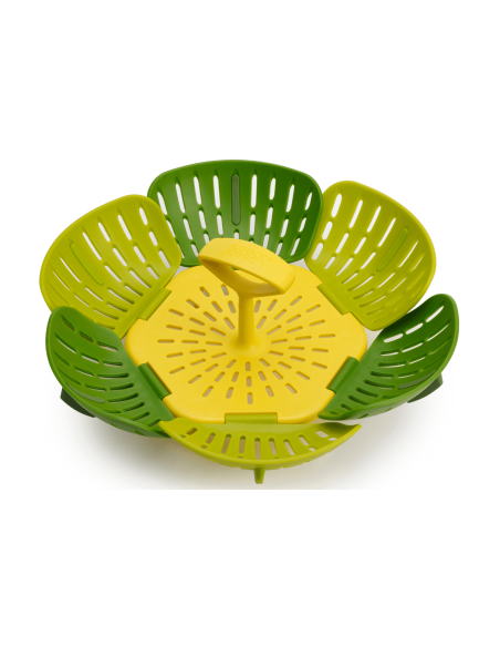 Cesta de vapor plegable de silicona verde Joseph Joseph Bloom