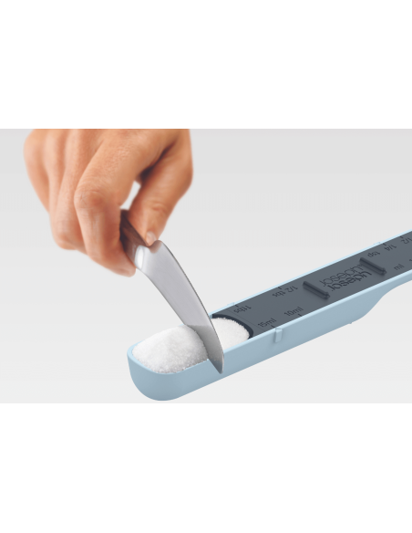 Joseph Joseph Measure-Up adjustable measuring spoon in blue polymer