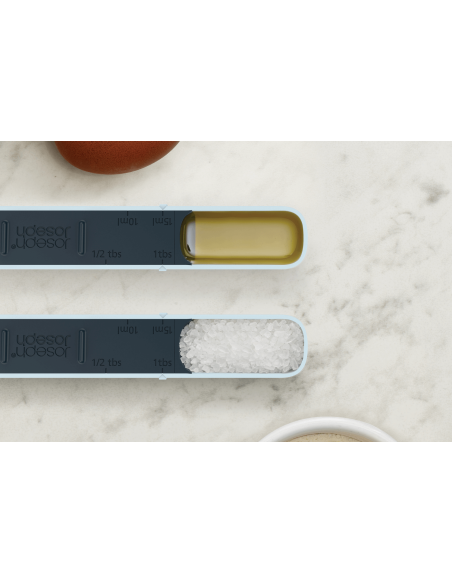 Joseph Joseph Measure-Up adjustable measuring spoon in blue polymer