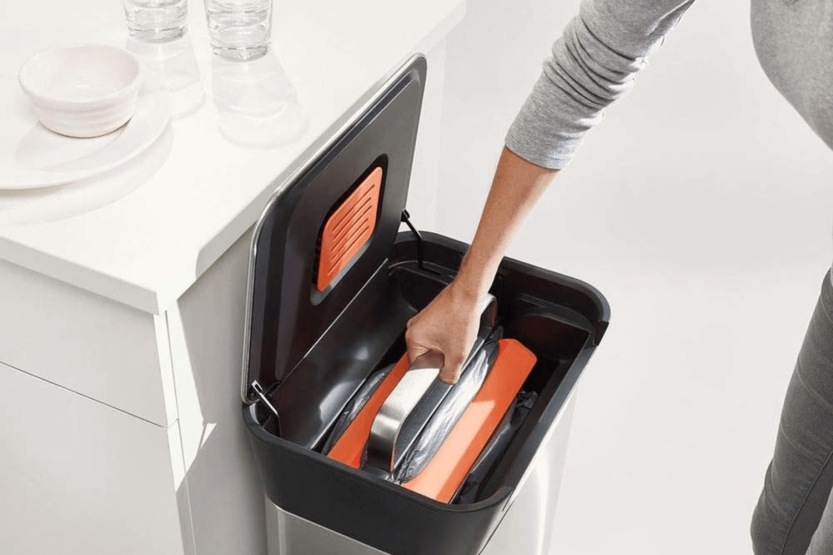 Joseph Joseph Titan 30L compactador de residuos de acero inoxidable