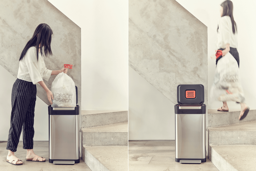 Joseph Joseph Titan 30L Müllpresse aus rostfreiem Stahl
