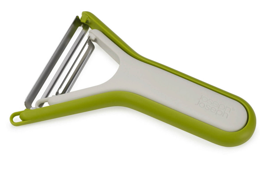 Sæt med 2 éplucheurs Joseph Joseph Nest Peel pierre/vert