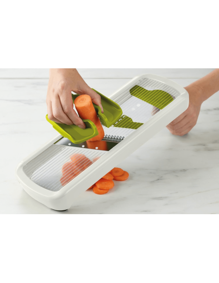 Kitchen mandolin Joseph Joseph Multi-Grip Plus with pusher and folding handle