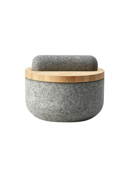 Joseph Joseph Dash granite mortar and pestle with bamboo lid