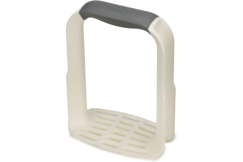 Pasapurés ergonómico Joseph Joseph Easy-Mash de polímero blanco