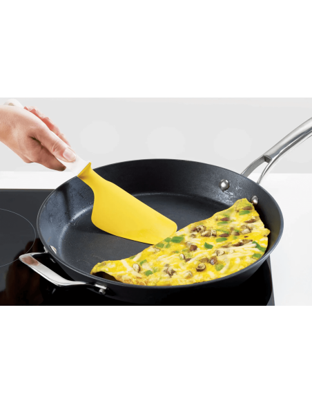 Joseph Joseph Elevate espátula para huevos con soporte integrado