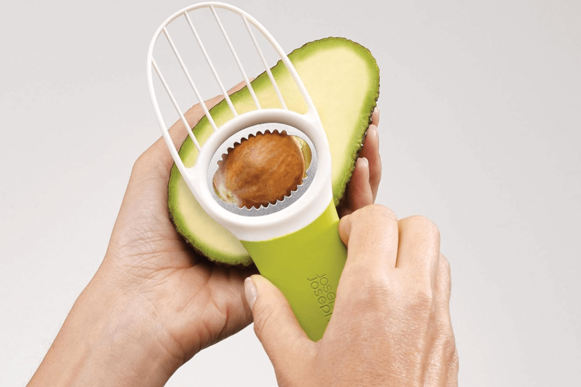 Joseph Joseph GoAvocado 3-i-1 avocadoskærer i rustfrit stål og polymer