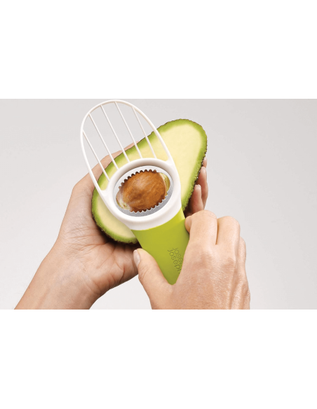 Joseph Joseph GoAvocado 3-i-1 avocadoskærer i rustfrit stål og polymer