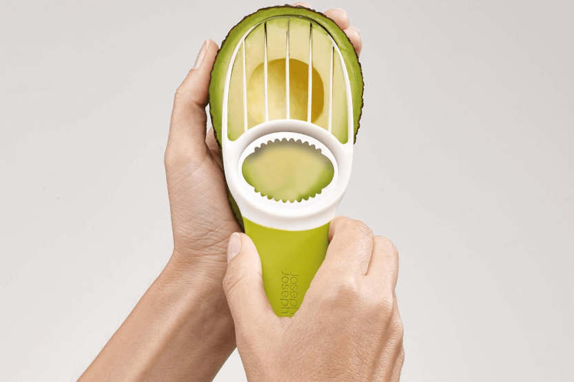Joseph Joseph GoAvocado 3-in-1 avocado slicer in stainless steel and polymer