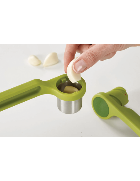 Prensa de ajos Joseph Joseph Helix de acero inoxidable y nylon