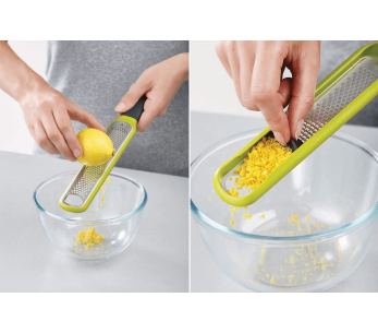 Joseph Joseph Handi-Zest mini zester rivjärn med grönt rengöringssystem 2
