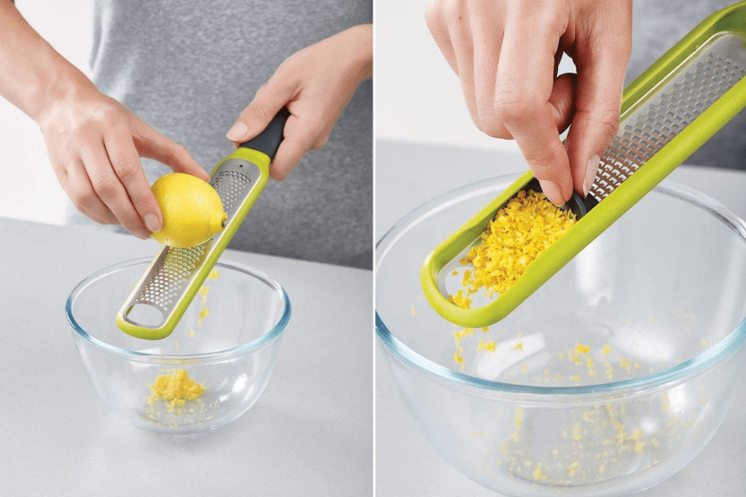 Joseph Joseph Handi-Zest mini zester rivjärn med grönt rengöringssystem