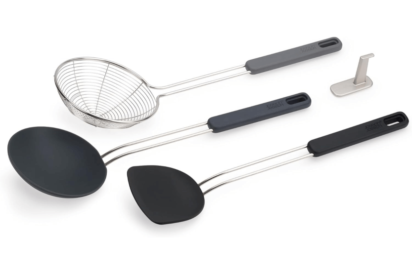 Set of 3 Joseph Joseph Nest Fusion silicone and steel Utensils with hanging hook