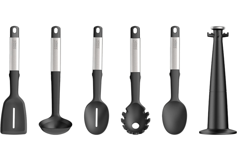 Joseph Joseph Elevate 5-utensil carrousel met roterend opbergrek