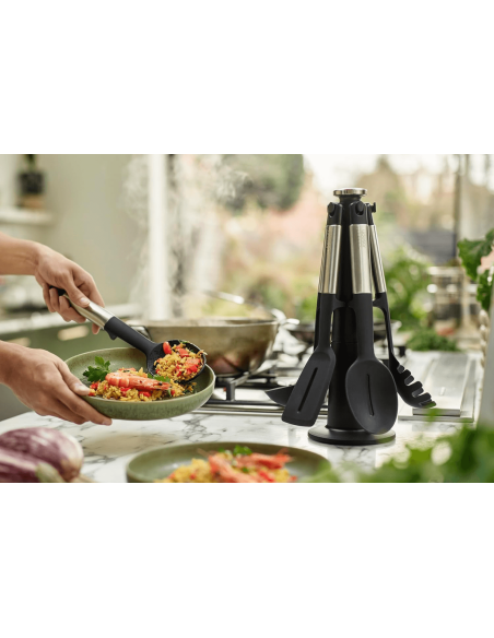 Joseph Joseph Elevate 5-utensil carrousel met roterend opbergrek