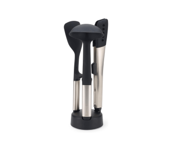 Conjunto de 3 Utensilios de silicone Joseph Joseph Elevate Fusion com suporte de arrumação