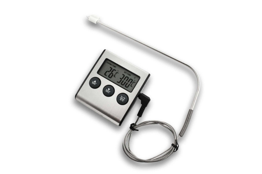 Digitaler Ofentimer und Thermometer von Alla France mit Edelstahlsonde