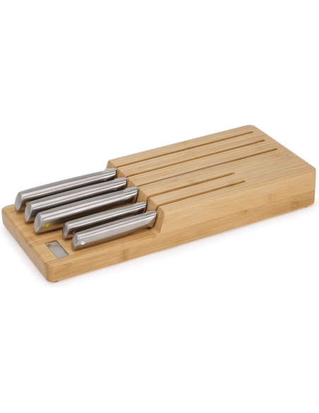 Set de 5 couteaux Joseph Joseph Elevate Steel Knives Bamboo Store + plateau en bambou