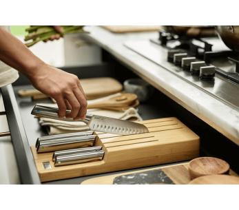 Conjunto de 5 facas Joseph Joseph Elevate Steel Knives Bamboo Store + plateau en bambou 2