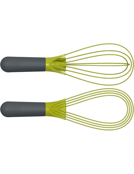 Fouet 2-en-1 Joseph Joseph Twist en silicone vert