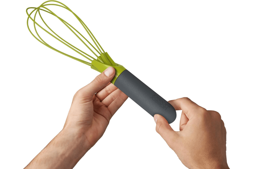 Fouet 2-e-1 Joseph Joseph Twist e silicone vert