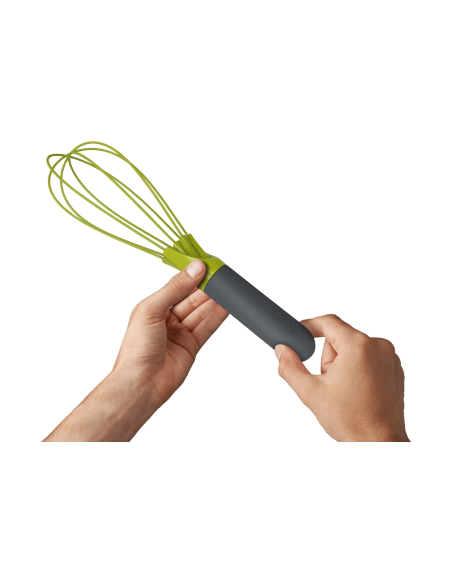 Fouet 2-e-1 Joseph Joseph Twist e silicone vert