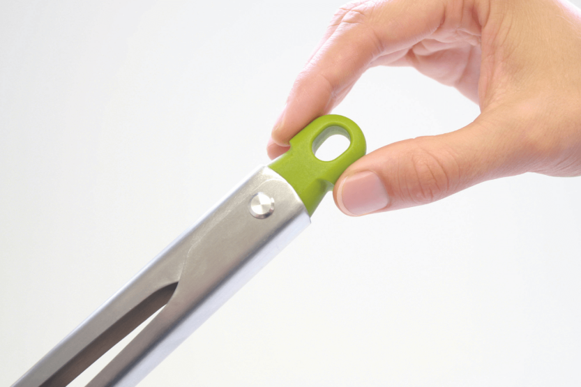Joseph Joseph Elevate pinças de aço inoxidável e silicone com descanso integrado