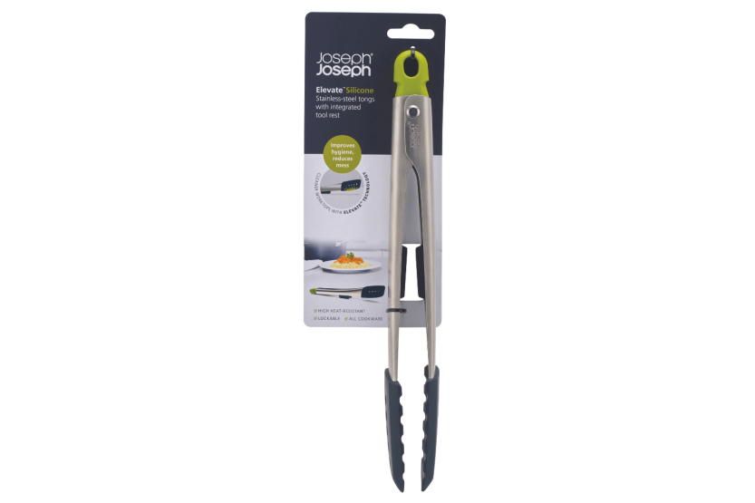 Joseph Joseph Elevate stainless steel and silicone tweezers with integrated rest