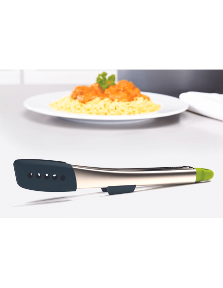 Joseph Joseph Elevate pinças de aço inoxidável e silicone com descanso integrado