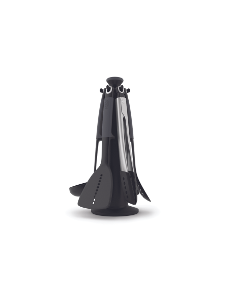 Carrossel de 6 utensílios Joseph Joseph Elevate em silicone e nylon cinzento