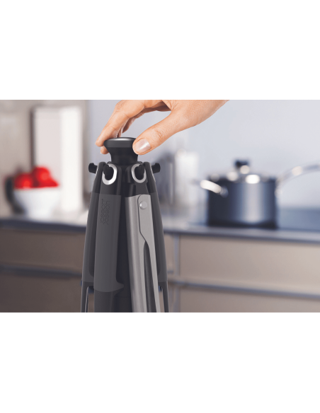 Carrousel van 6 gebruiksvoorwerpen Joseph Joseph Elevate in silicone en grijs nylon