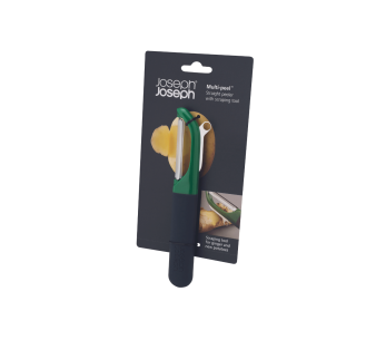 Joseph Joseph Multi-Peel lige skræller i rustfrit stål og mørkegrøn polymer 2