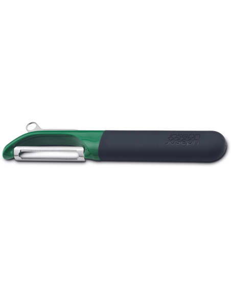 Pelador recto Multi-Peel de Joseph Joseph en acero inoxidable y polímero verde oscuro