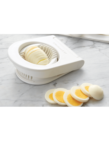 Kitchen Aid äggskivare i rostfritt stål och vit polymer