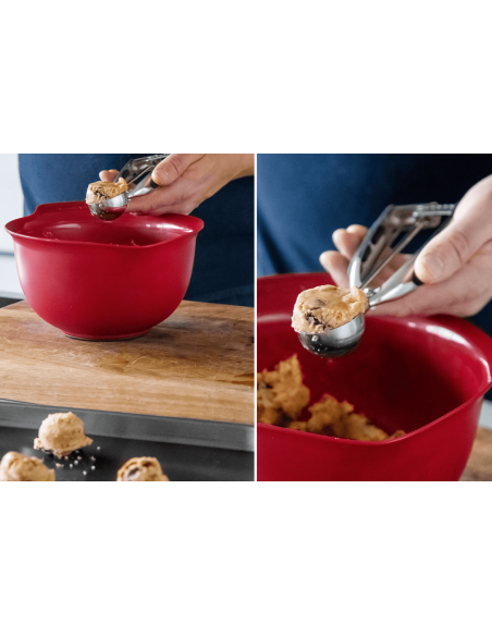Kitchen Aid-isskovl med fjedermekanisme i rustfrit stål