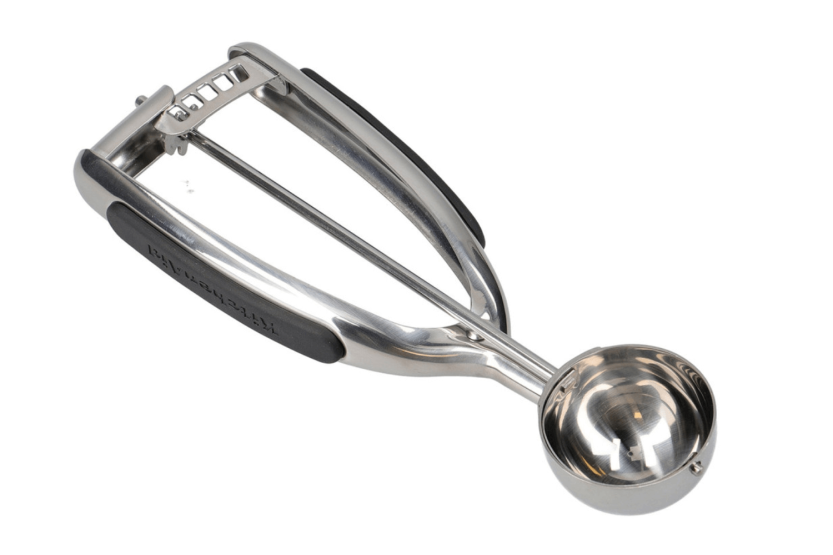Kitchen Aid iskremskje med fjærmekanisme i rustfritt stål